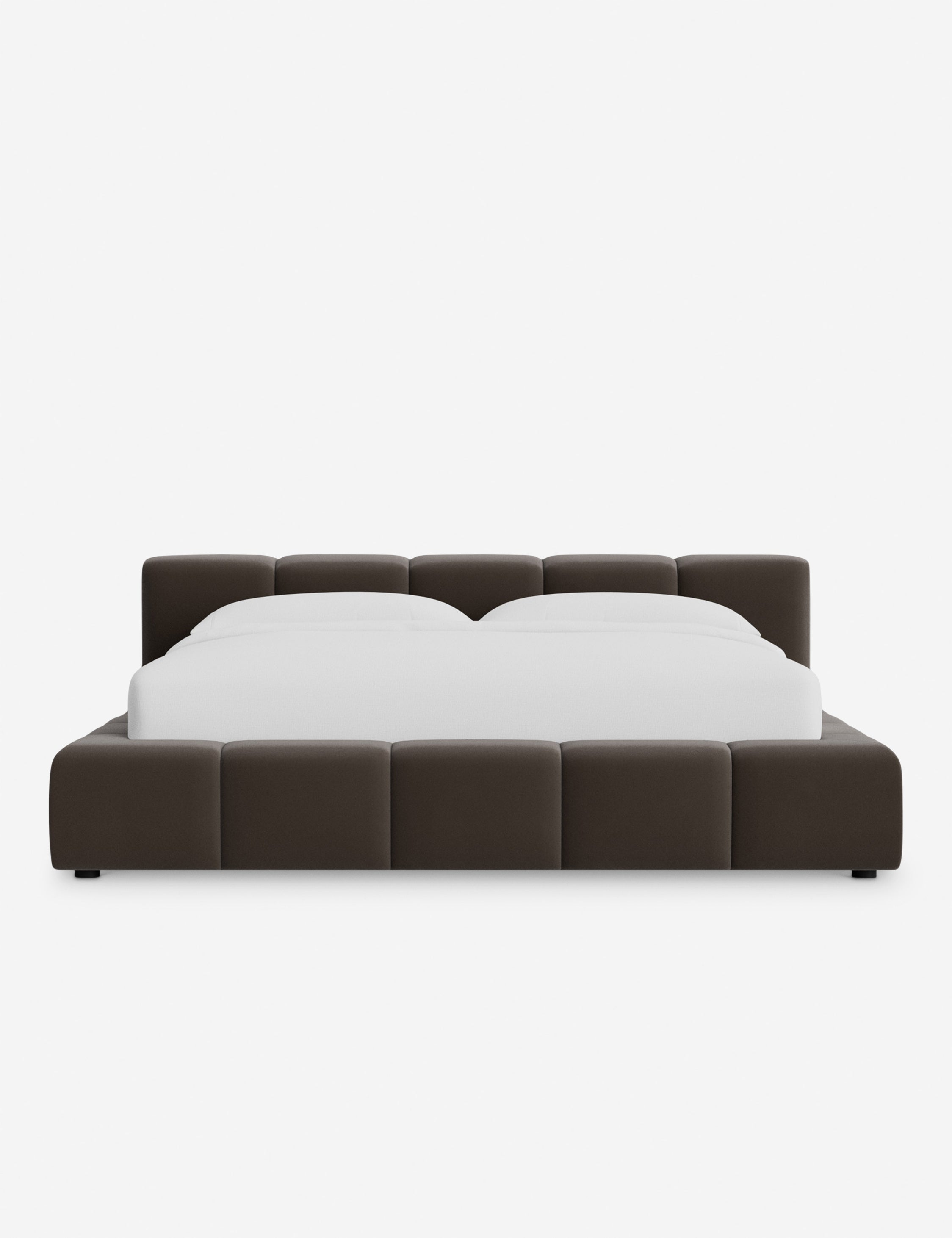 Cambry Platform Bed Frame - Modern Minimalist Wooden Bed with Sturdy Slat Support - Perfect for Bedroom, Guest Room, and Studio Apartments