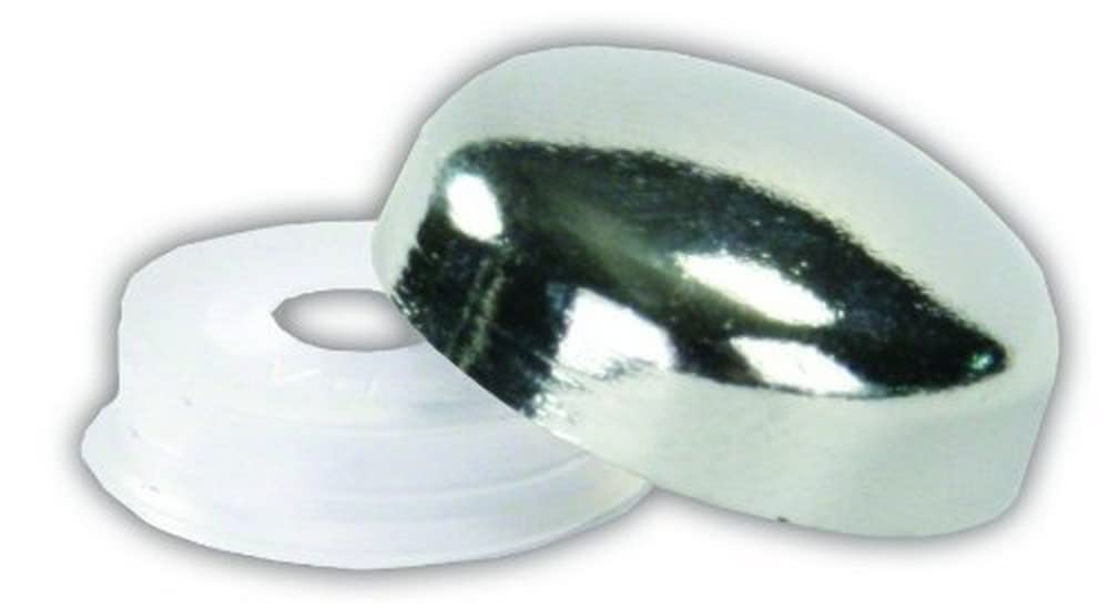 JR Products 20405 Chrome Screw Covers (14-Pack) - Perfect for RV, Boat & Automotive Interior Protection & Decoration