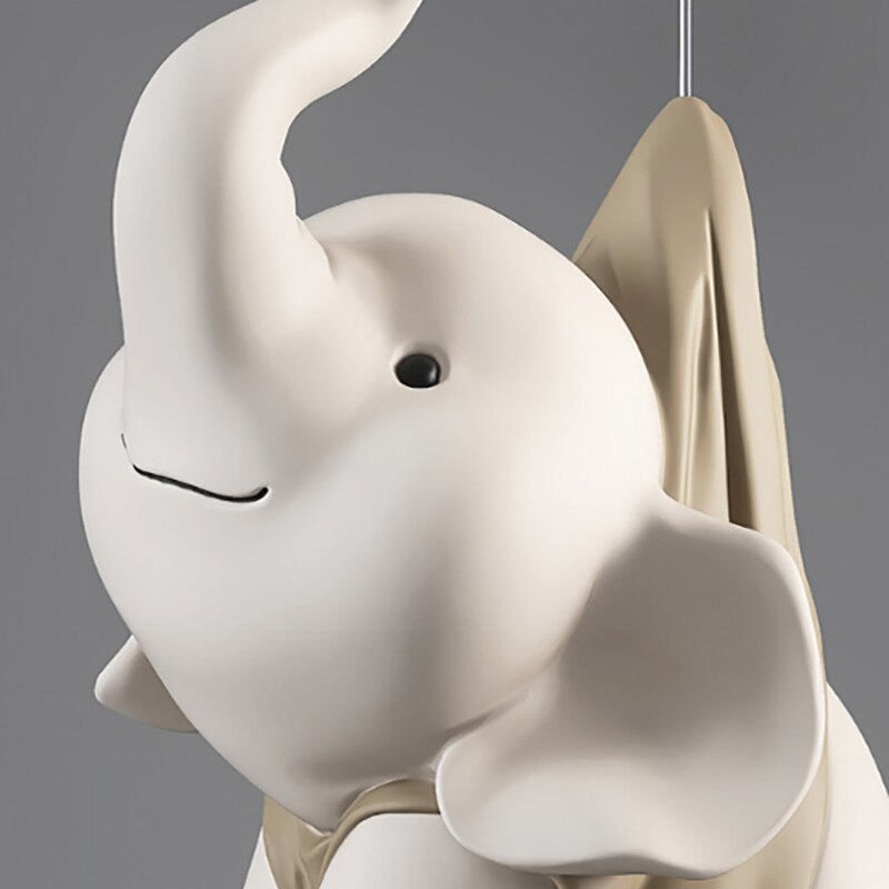 Adorable Elephant Statue - Handcrafted Home Decor Gift for Living Room, Nursery & Office | Feng Shui Elephant Figurine for Good Luck & Positive Energy