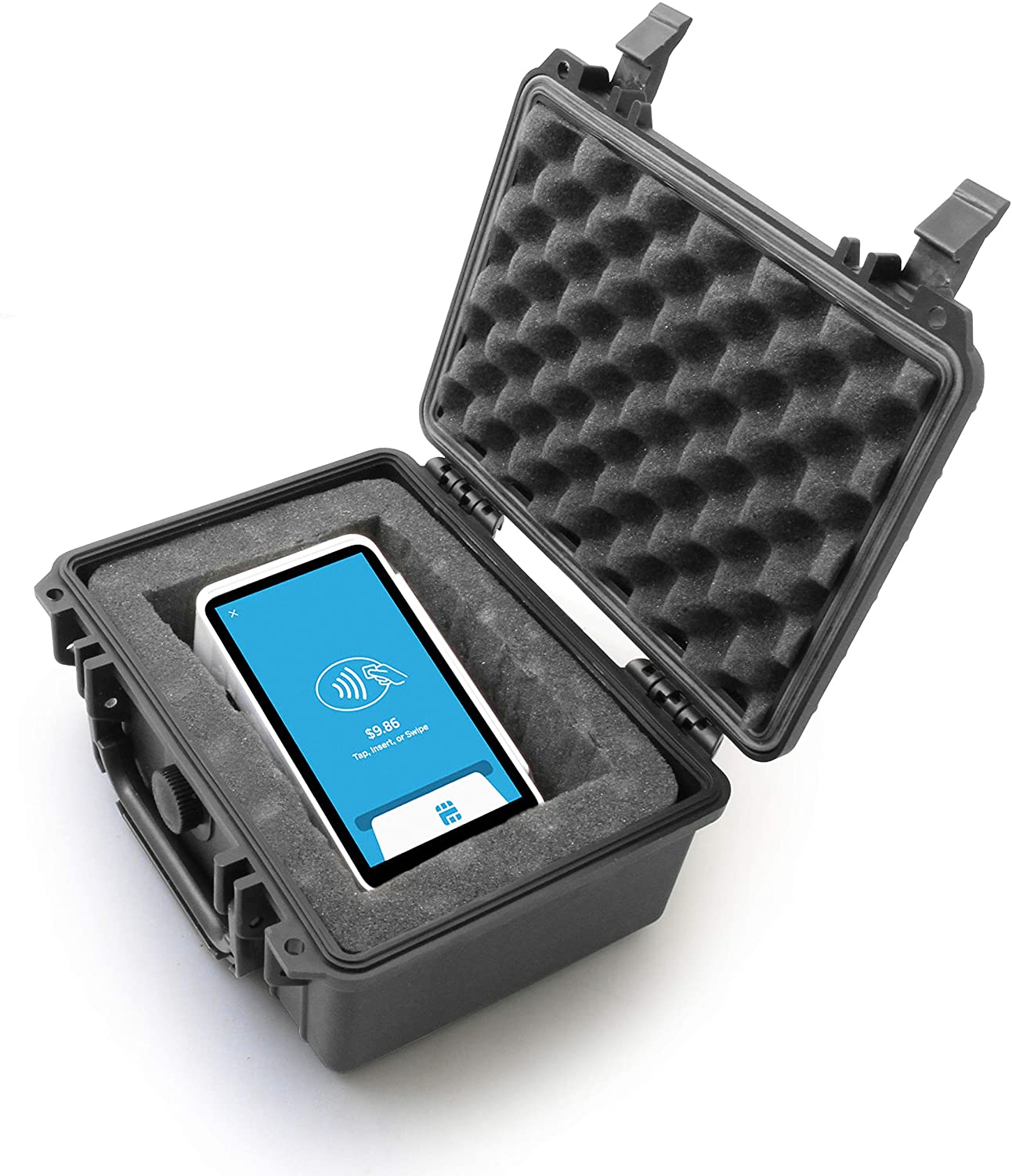 Waterproof Card Reader Case for Square Terminal & Printer - Custom Foam Protection | Secure Storage for Retail, Food Trucks & Outdoor Events