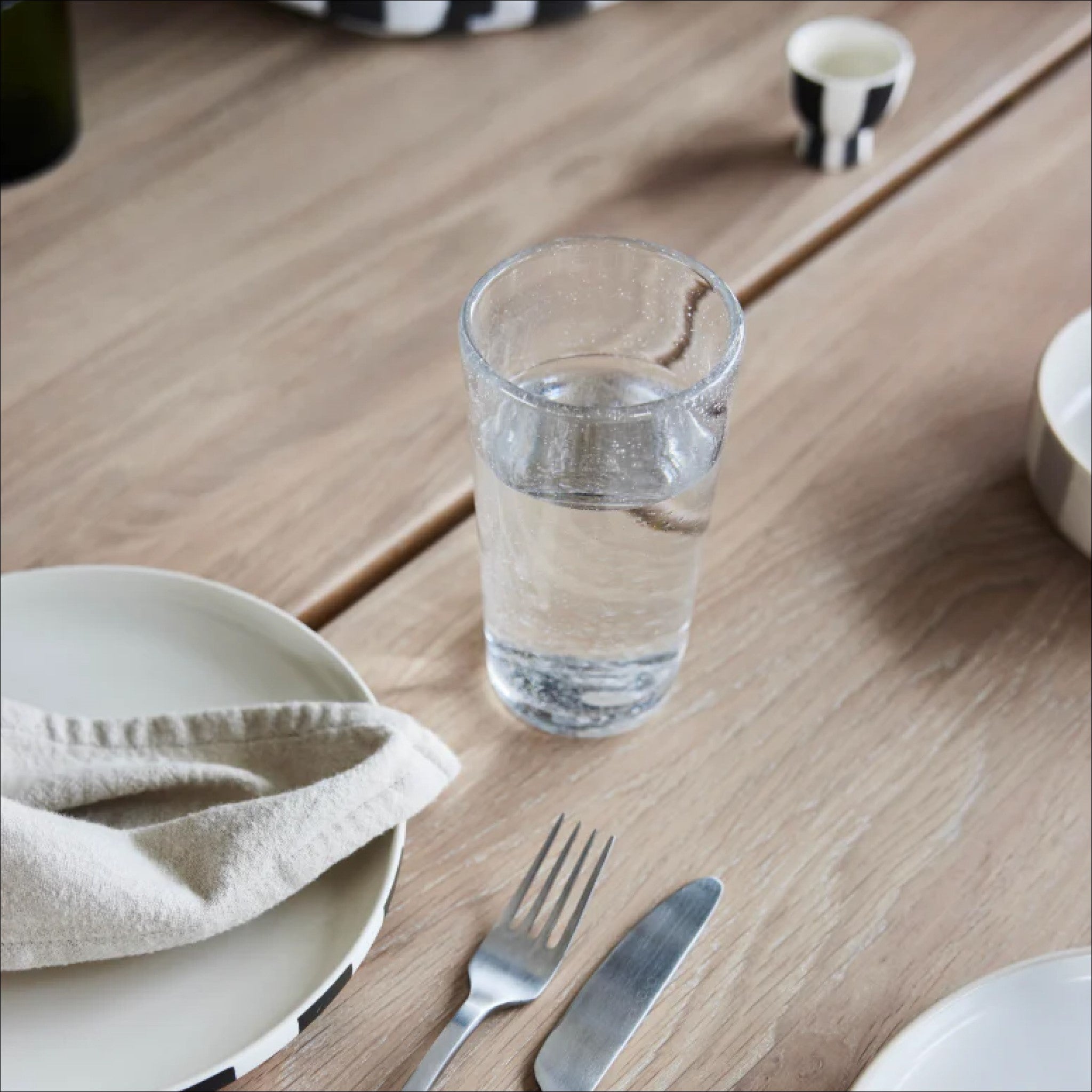 OYOY Kuki Highball Glass Set of 4 - Clear Drinking Glasses for Cocktails, Iced Tea & Juice - Perfect for Home Bar, Parties & Gifts