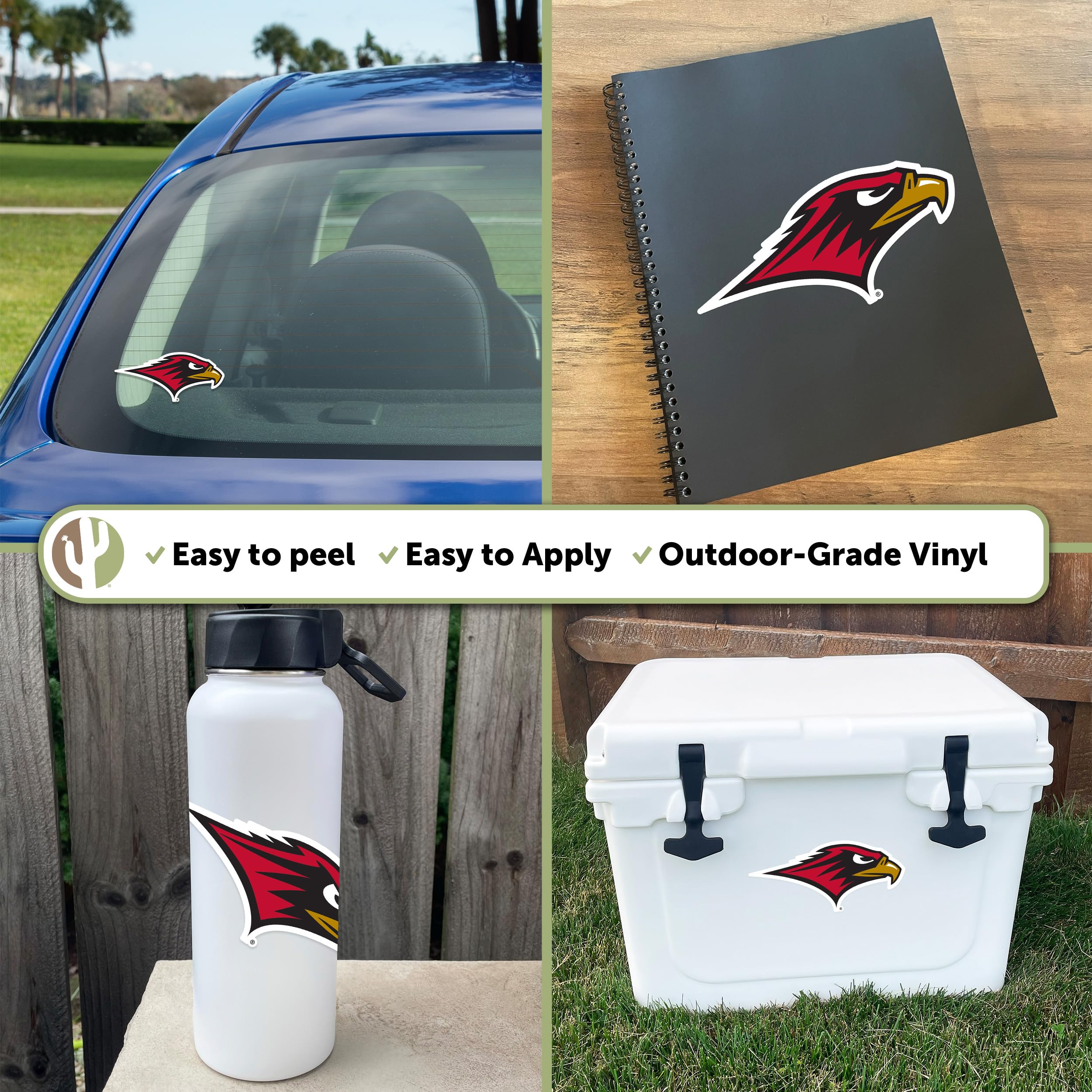 Seattle University Redhawks Desert Cactus Vinyl Decal Sticker - Waterproof Laptop, Car, Water Bottle, Scrapbook Decor - Perfect for College Dorm, School Spirit, and Fan Gifts (IND 00025A)