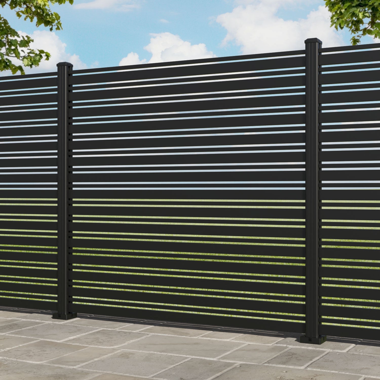 Albany Aluminum Fence Panel with Aluminum Posts - Durable Outdoor Privacy Fencing for Backyard, Garden, and Pool Safety