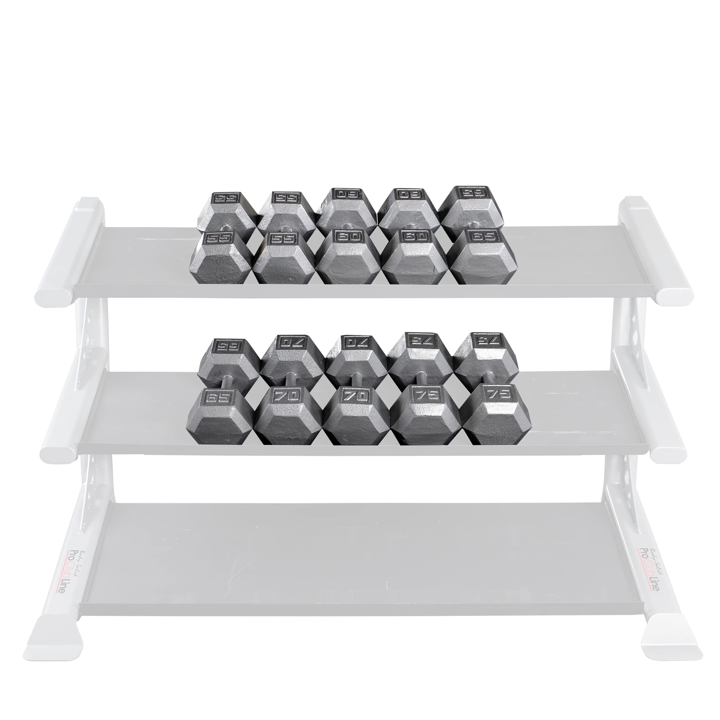 Body-Solid Cast Iron Hex Dumbbell Set - Adjustable Weight Hand Weights for Men & Women - Strength Training & Bodybuilding Equipment for Home Gym - Perfect for HIIT, CrossFit & Muscle Building Workouts