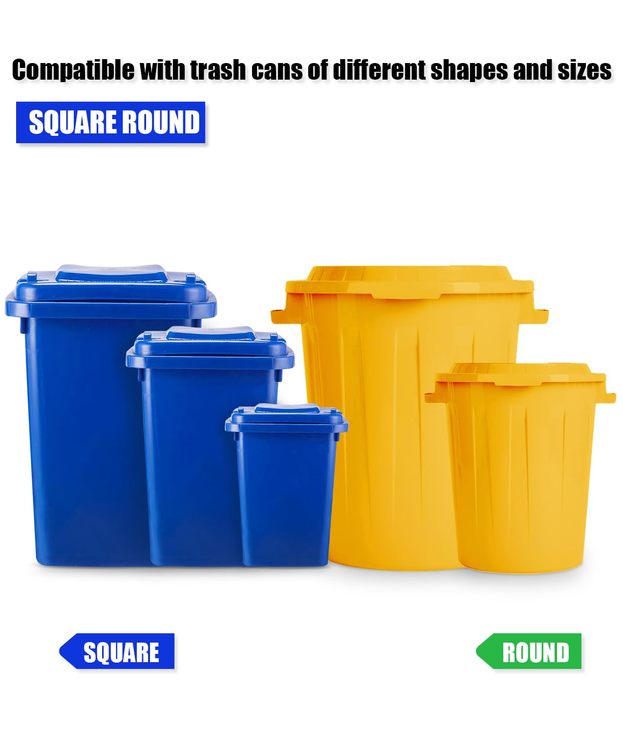 Bear Proof Trash Can Lock - Heavy Duty Adjustable Garbage Bin Lid Lock for Outdoor Use, Universal Animal Proof Trash Can Strap - Easy Install Nylon Security Lock for Raccoons & Pets (Perfect for Camping, Backyard & Wildlife Areas)