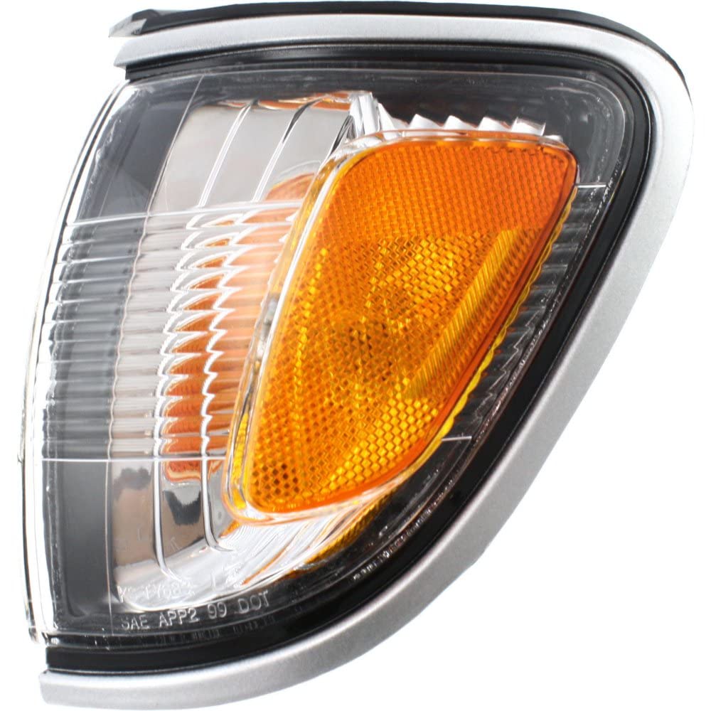 Tacoma Corner Lamp LH Assembly with Silver Trim - Left Side Park Lamp for Toyota Tacoma | Perfect for Night Driving, Off-Road Adventures & Vehicle Customization