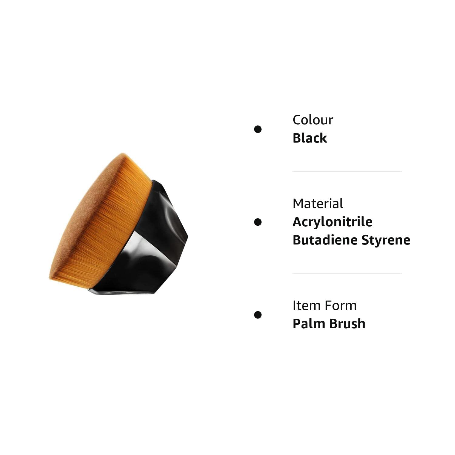 FOMQUAZLI Hexagon Makeup Brush Set - Professional Foundation, Blush & Powder Brush for Liquid, Cream & Flawless Cosmetics with Protective Case (Black) - Perfect for Everyday Makeup & Travel