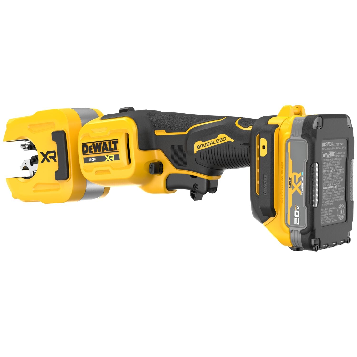 DEWALT DCE154E1 20V MAX XR® Cordless 1-1/4 Inch Copper Tubing Cutter Kit - Professional Plumbing Tool for HVAC, Refrigeration & Pipe Installation