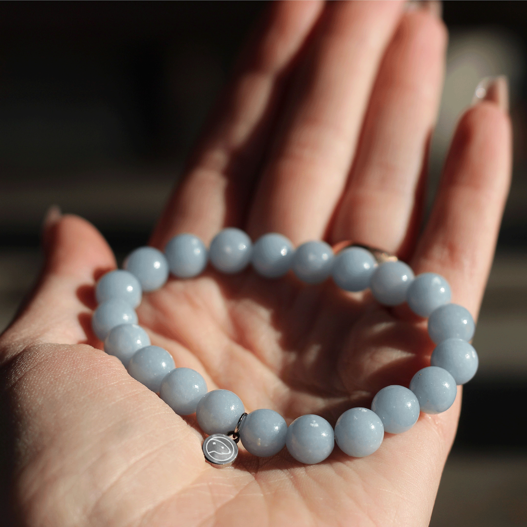 Celestite Healing Crystal Bracelet for Women - Natural Stone Jewelry for Stress Relief, Meditation & Spiritual Balance | Perfect for Yoga, Reiki & Energy Work