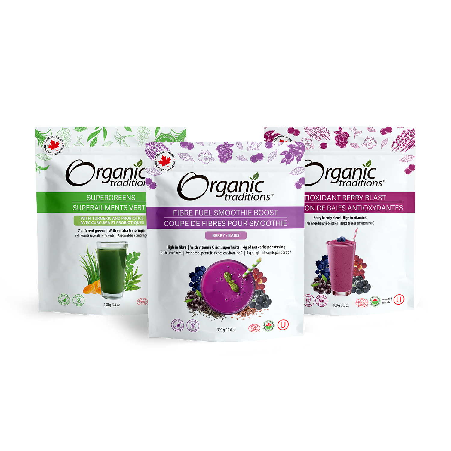 Fresh Organic Berry Smoothie Mix - Antioxidant-Rich Frozen Fruit Blend for Smoothies, Juices & Healthy Breakfast - Perfect for Smoothie Bowls, Post-Workout Recovery & Family Meals