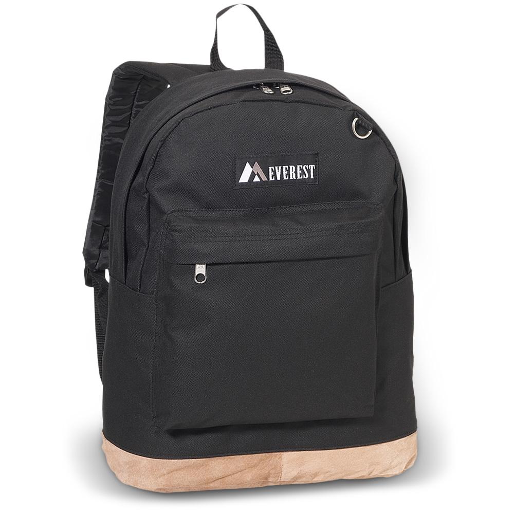 Everest Suede Bottom Backpack - Stylish & Durable Laptop Backpack for Work, School & Travel - Water-Resistant & Spacious Design for Commuters & Students