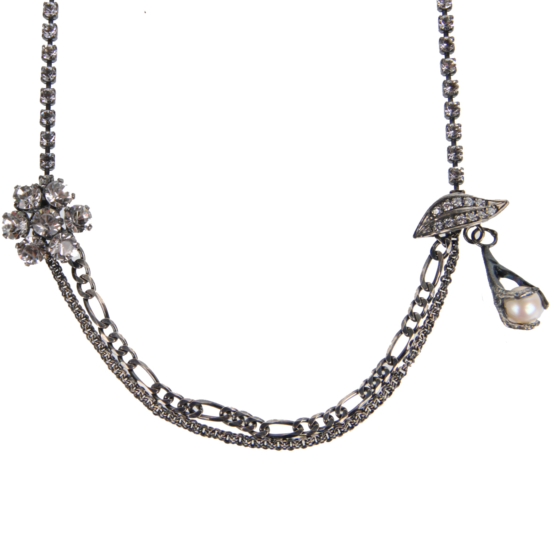 Silver Claw Pendant Necklace for Women - Gothic Jewelry for Casual Wear, Halloween & Cosplay