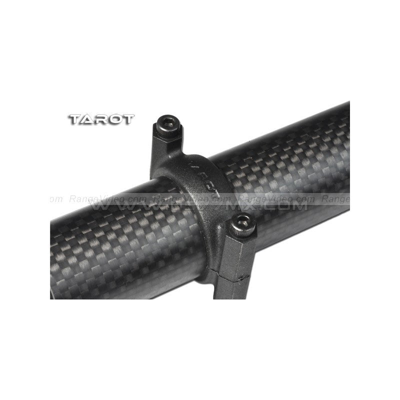 TL100A01 Tarot 25MM Tube Clamp Plastic Yellow/Black - Durable Pipe Connector for Photography Lighting, Stage Equipment & DIY Projects