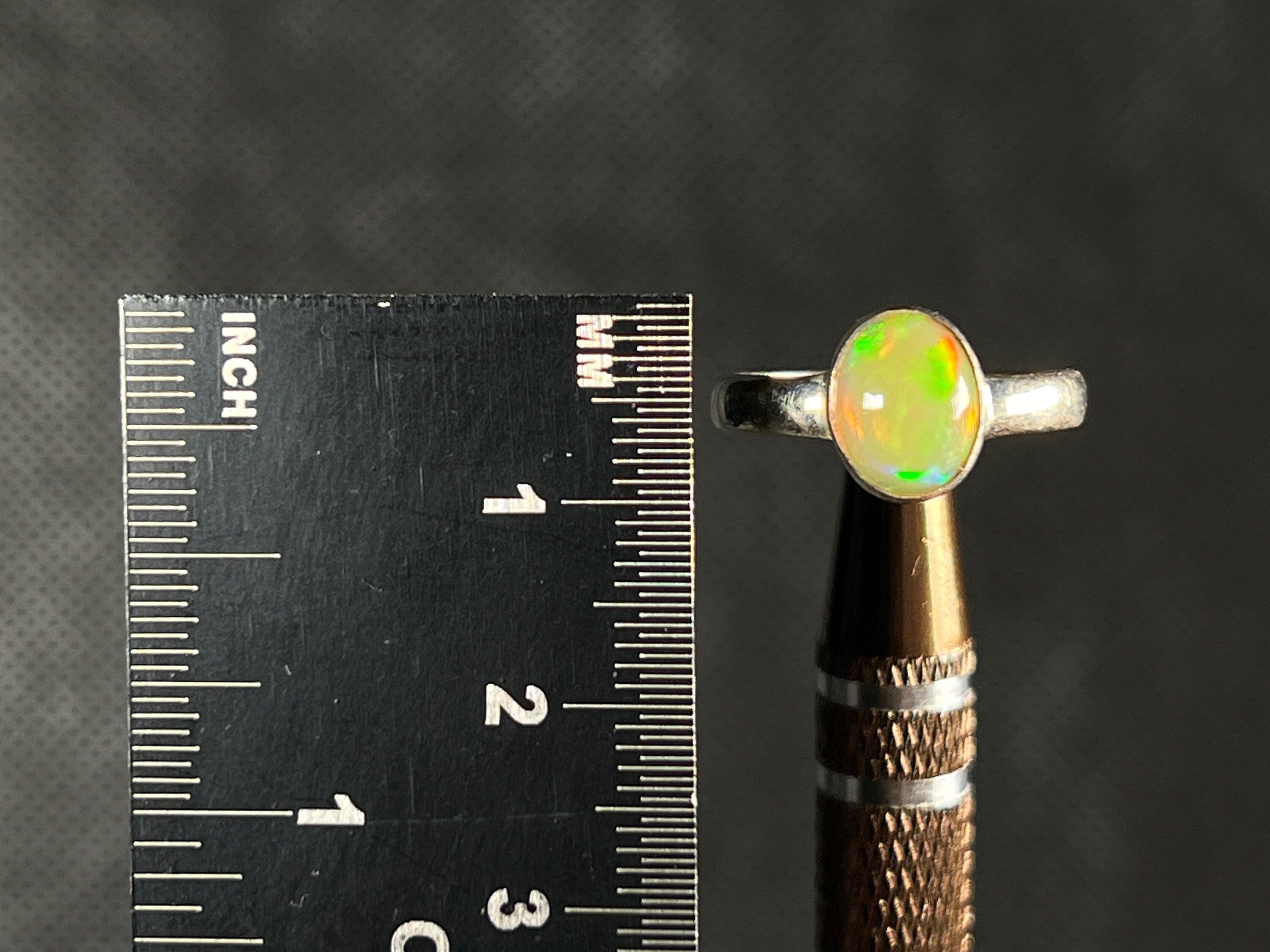Elegant Sterling Silver Opal Ring Size 6.5 - Dainty Welo Opal Jewelry for Women, Perfect for Weddings, Anniversaries & Everyday Wear