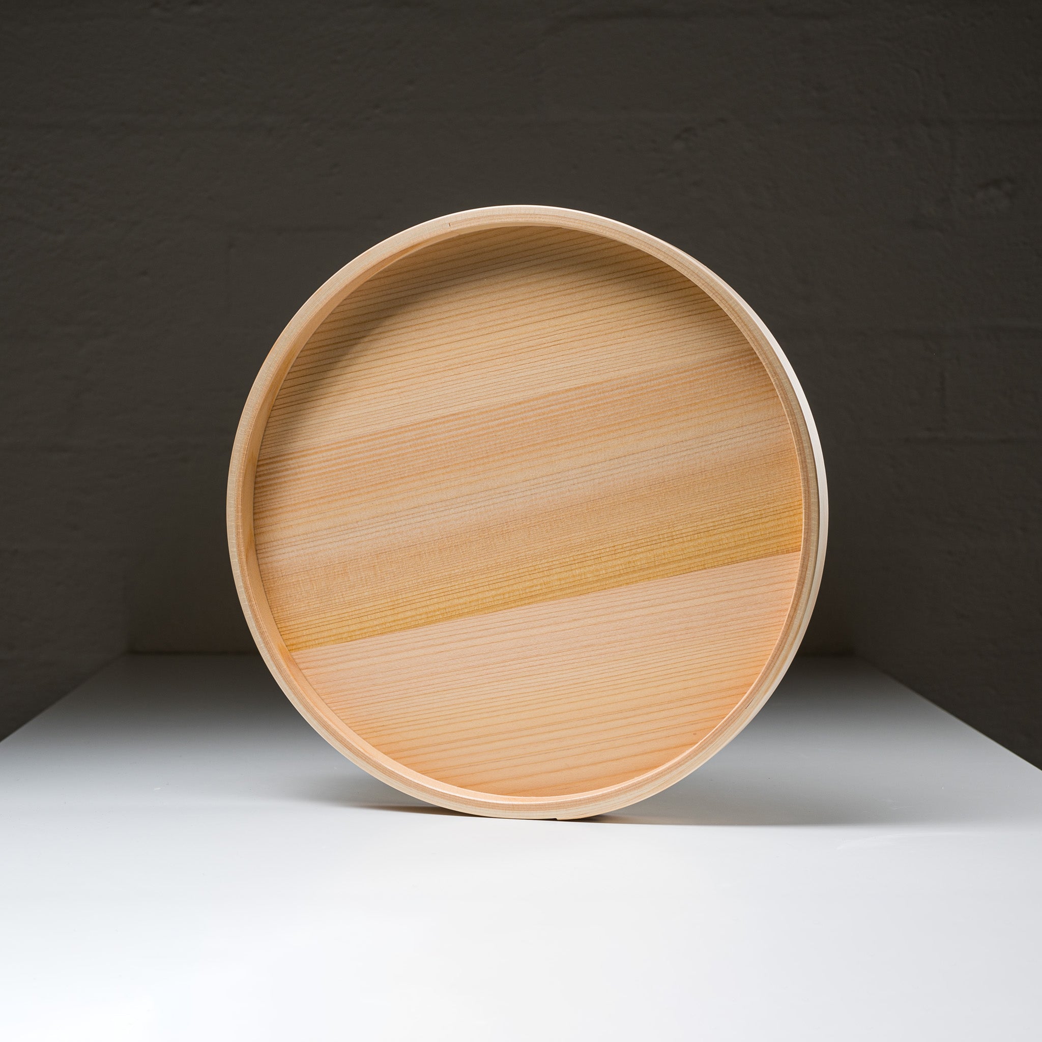 Premium Japanese Hinoki Cypress Wood Serving Tray - Large 30cm Handcrafted Wappa Tray for Sushi, Tea Ceremony & Home Decor - Eco-Friendly Hinoki Wooden Platter