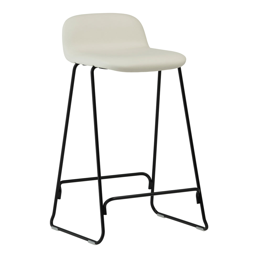 Just Counter Stool with Back - Fully Upholstered Bar Stool for Kitchen Island, Breakfast Nook & Home Decor | Comfortable & Stylish Seating Solution