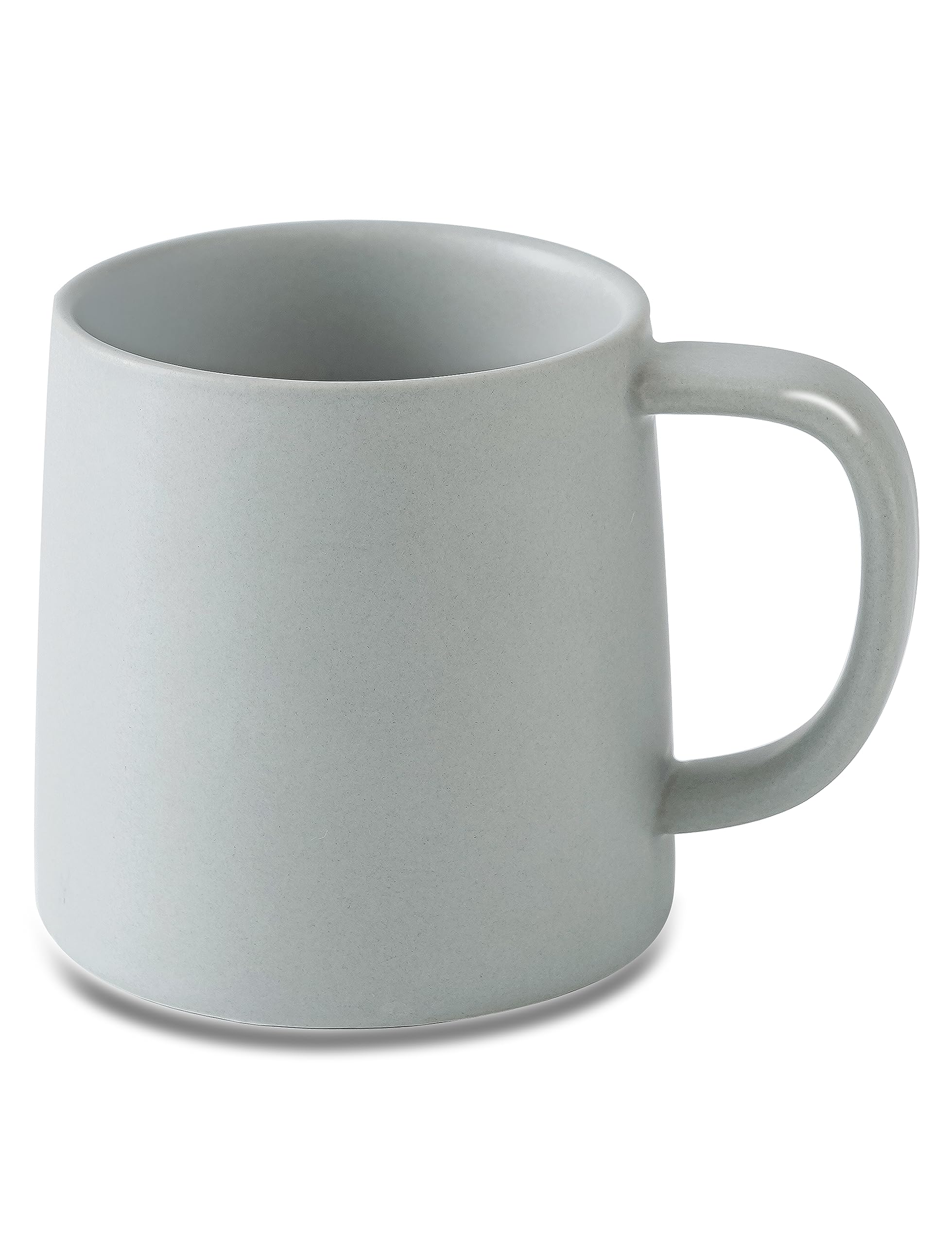 16 Oz Matte Light Grey Ceramic Coffee Mug - Single Solid Color Coffee Cup for Home, Office & Gifts - Perfect for Hot Beverages, Tea & Daily Use