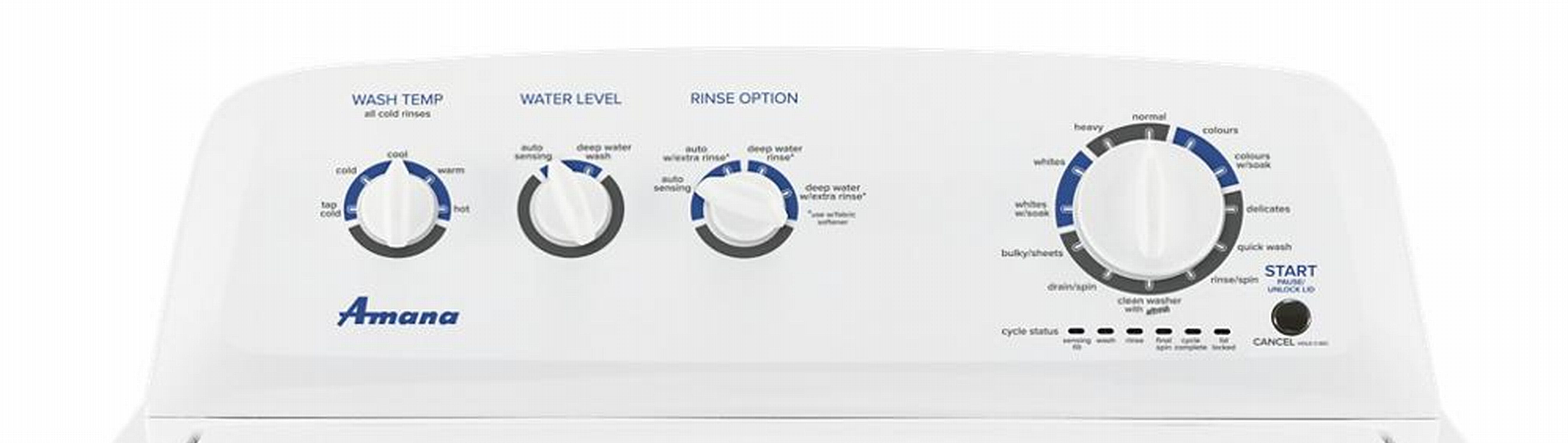 Amana 4.4 Cu.Ft. White Top Load Washing Machine NTW4519JW - Perfect for Laundry Rooms and Small Spaces