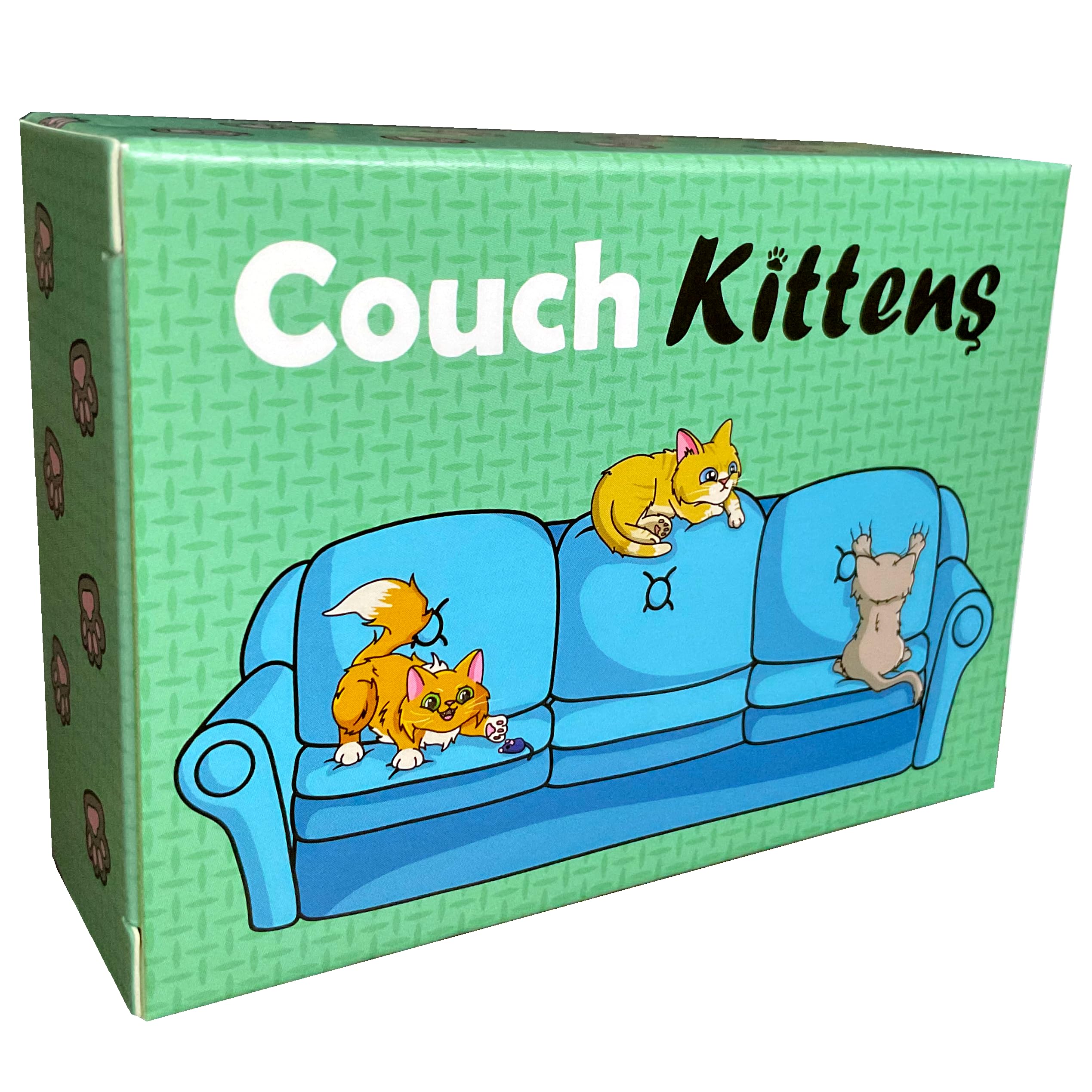 Couch Kittens Card Game - Fun & Fast 2 Player Strategy Game for Cat Lovers by The Dusty Top Hat - Perfect for Date Nights & Family Game Evenings