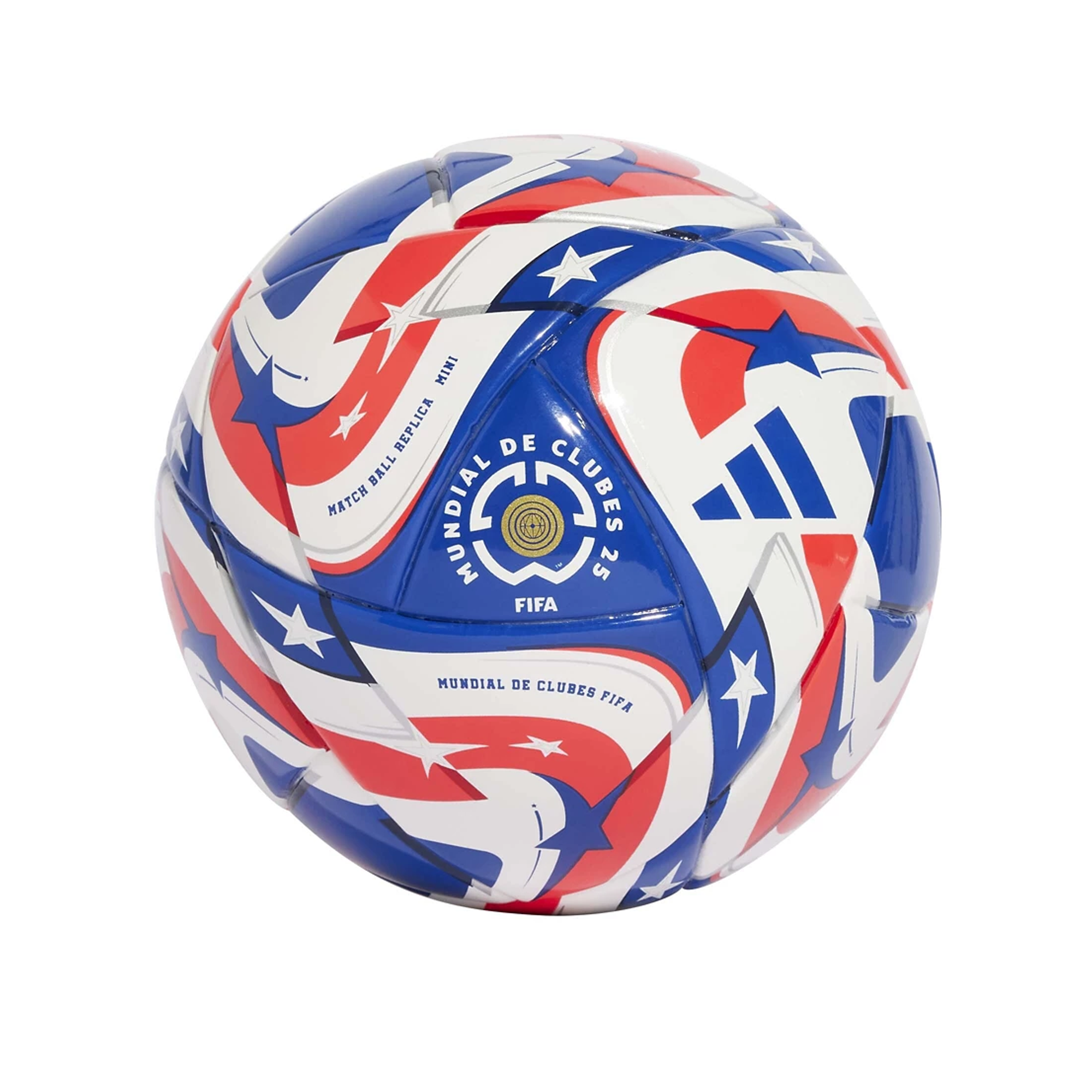 Adidas Club World Cup Mini Soccer Ball 25/26 - White/Power Blue/Lucid Red - Official Match Ball Replica for Kids Training, Collectibles & Indoor/Outdoor Games