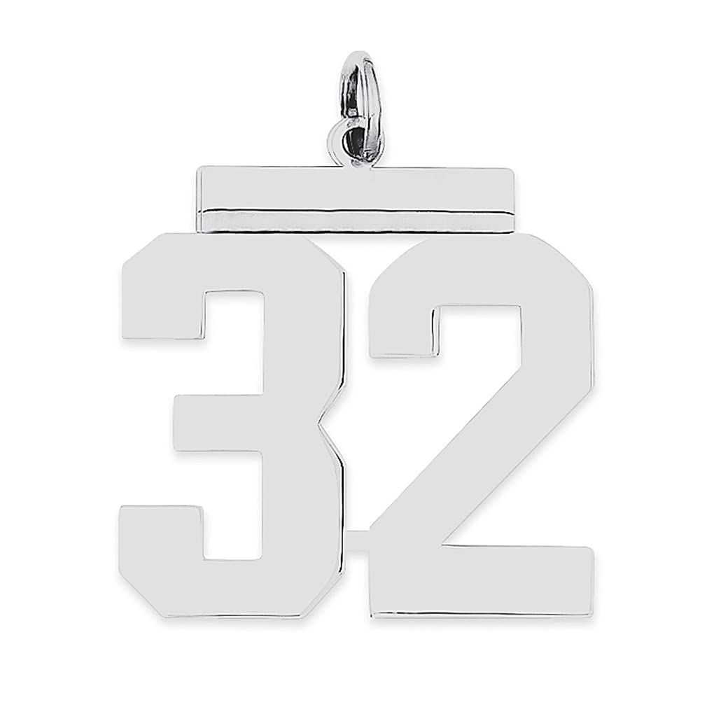 925 Sterling Silver Number 32 Charm Necklace - Elegant Pendant Jewelry for Women | Birthday, Anniversary & Graduation Gifts | Perfect for Everyday Wear & Special Occasions
