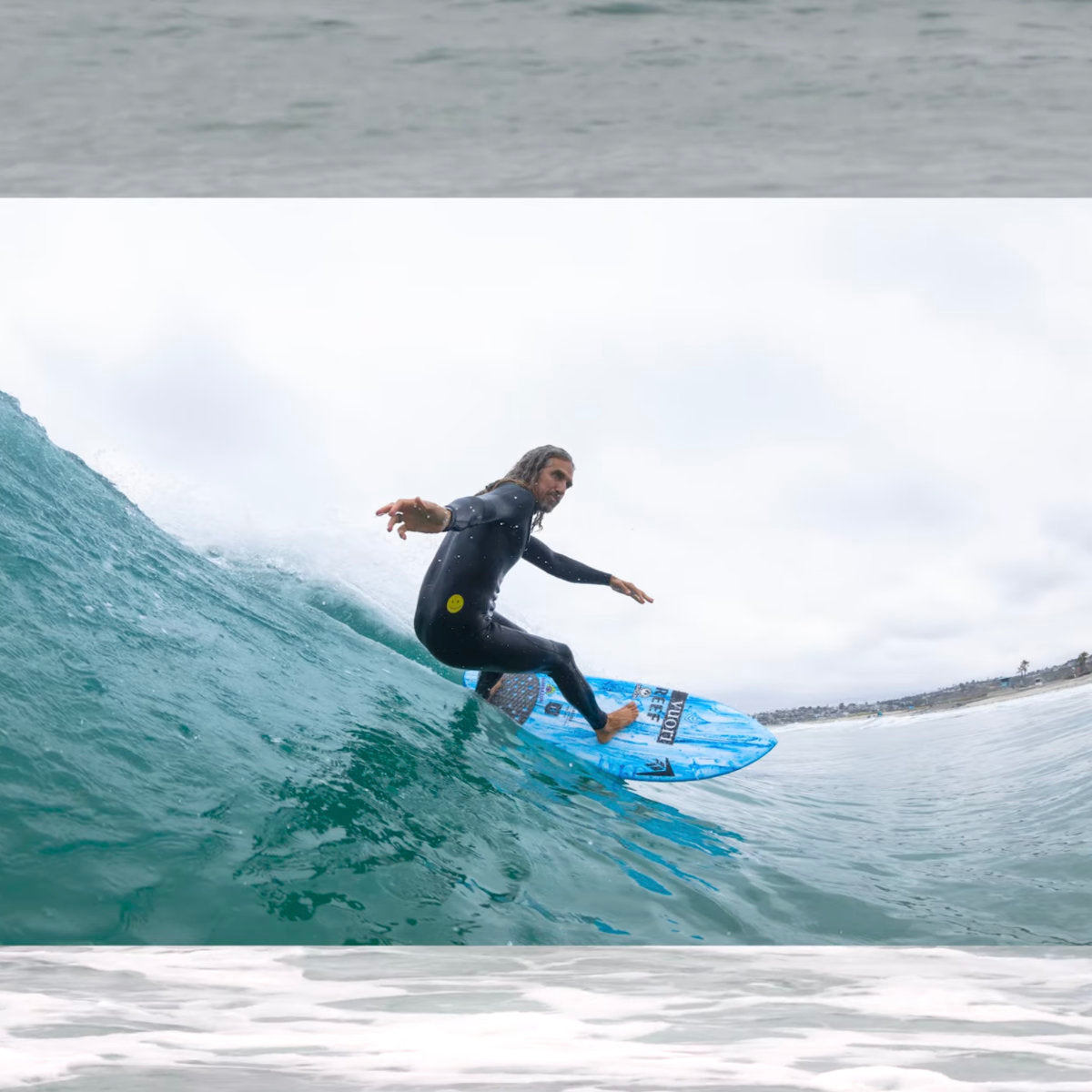 Machado Seaside 5'11 Surfboard - Helium Blue Futures Fins - High Performance Shortboard for Waves & Beach Surfing