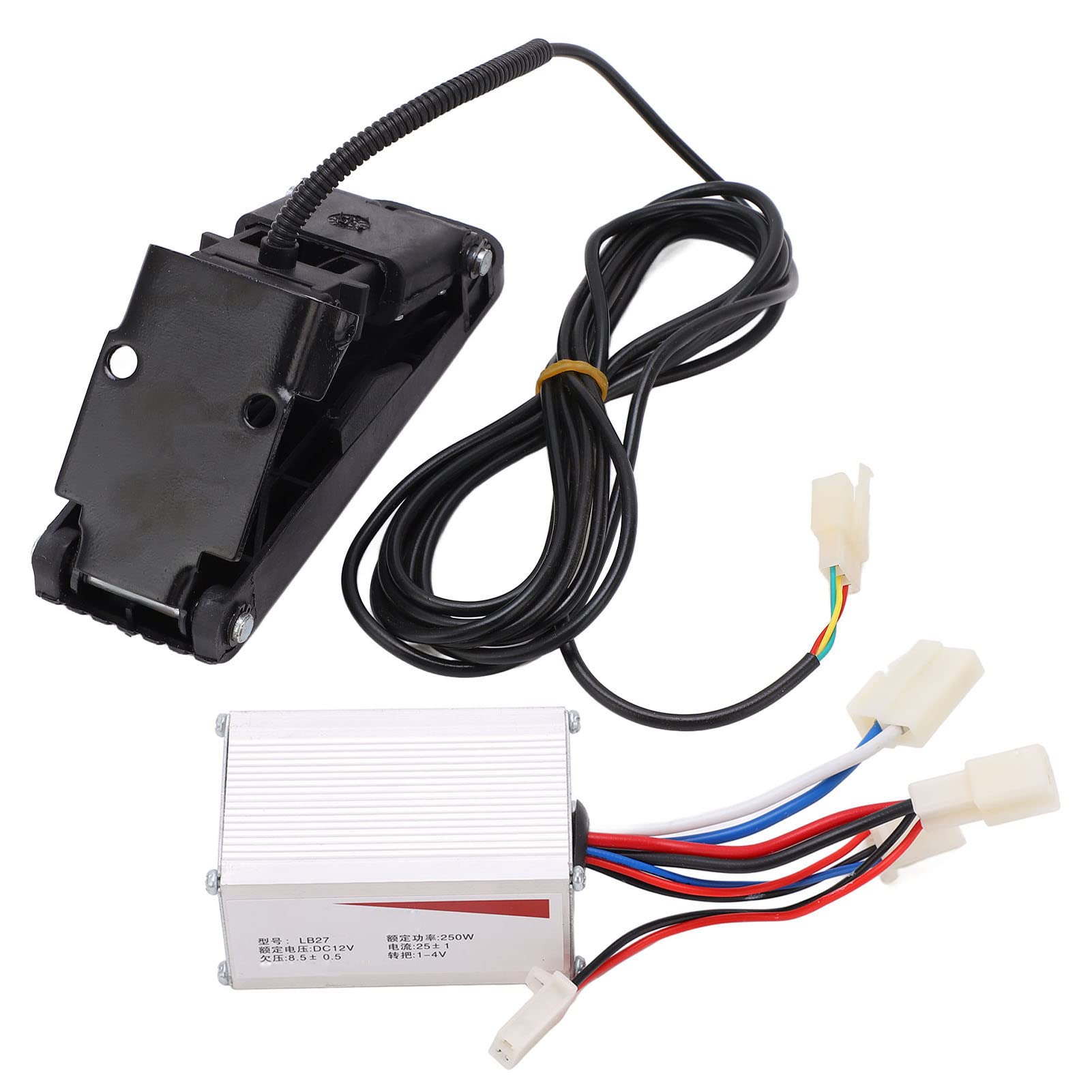 VBESTLIFE 12V 250W Electric Motor Controller Kit - Aluminum Alloy Brushed Speed Controller with Accelerator Foot Pedal for Electric Scooters, Tricycles, Motorcycles - Perfect for DIY Upgrades and Vehicle Repairs