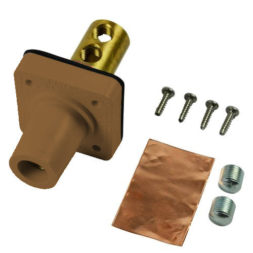 CL Series 400A 600V Panel Mount Connector - 2/0 AWG Copper Lug for Electrical Panels & Industrial Applications