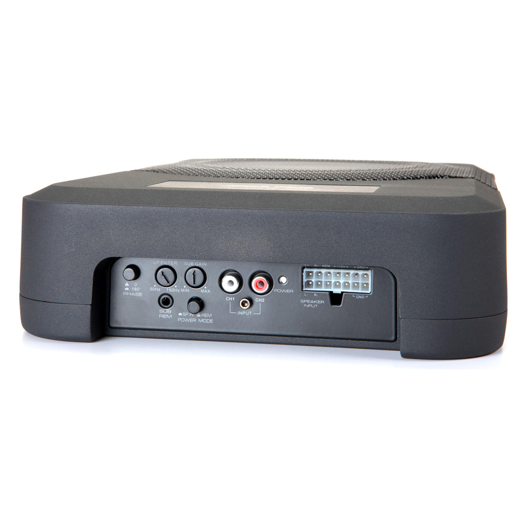 Alpine PWE S8 WRA 8-Inch Compact Powered Subwoofer System - Perfect Bass Upgrade for 2011+ Jeep Wrangler 4-Door Models | Ideal for Off-Road Adventures & Car Audio Enthusiasts
