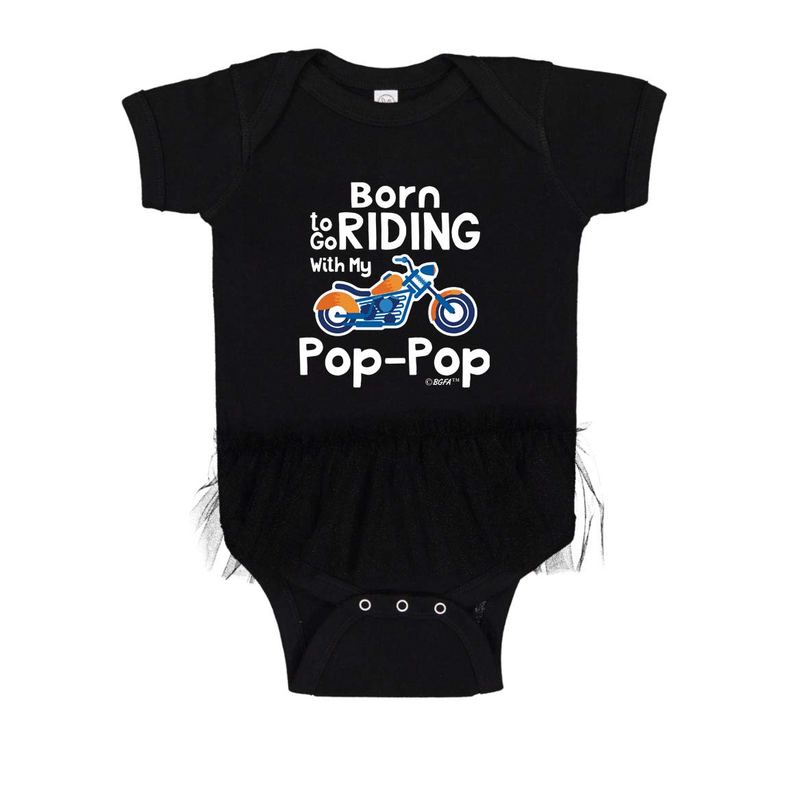 Baby Biker Tutu Bodysuit - Cute Motorcycle-Themed Outfit for Newborns & Infants | Perfect Gift for Biker Families & Motorcycle Enthusiasts | Great for Photos, Parties & Riding with Grandpa