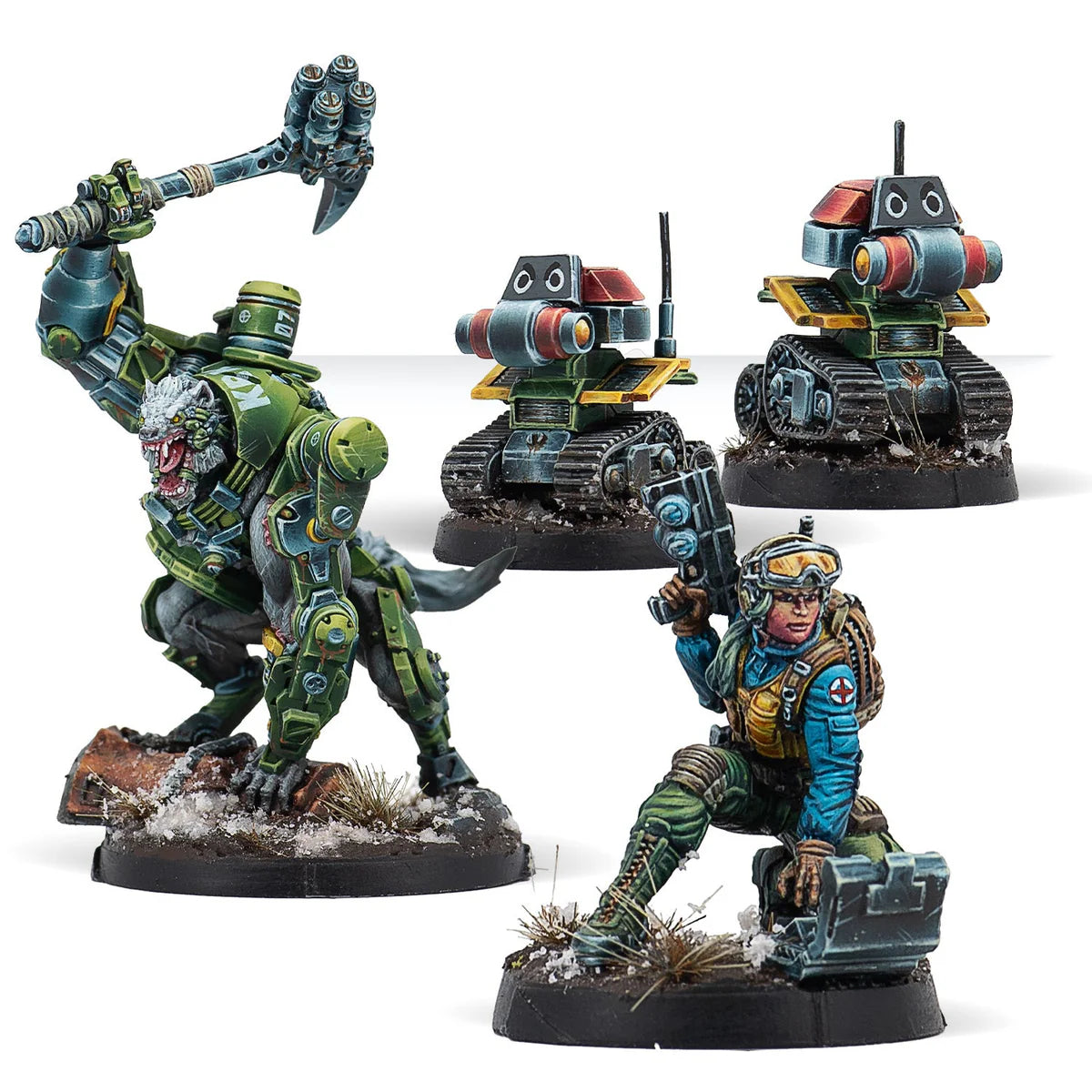 Ariadna Kibervolk Patrol Miniatures - Sci-Fi Wargaming Figures for Infinity Tabletop Game - Perfect for Collectors and Tactical Battles