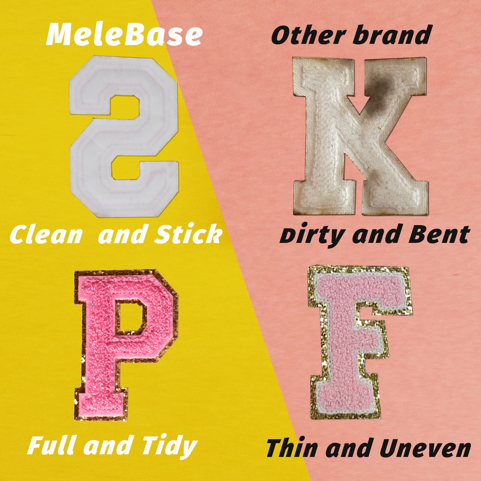 Self-Adhesive Iron-On Letter Patches - 1PC Preppy Alphabet Stickers for Clothing, Varsity Jackets & DIY Crafts | Stick-On Embroidered Letters for Customization