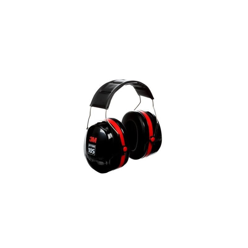 3M Peltor Optime 105 Over-the-Head Hearing Protection Earmuffs (H10A) - Noise Cancelling Safety Ear Muffs for Shooting, Construction & Industrial Use