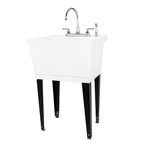 White Tub, Chrome Faucet