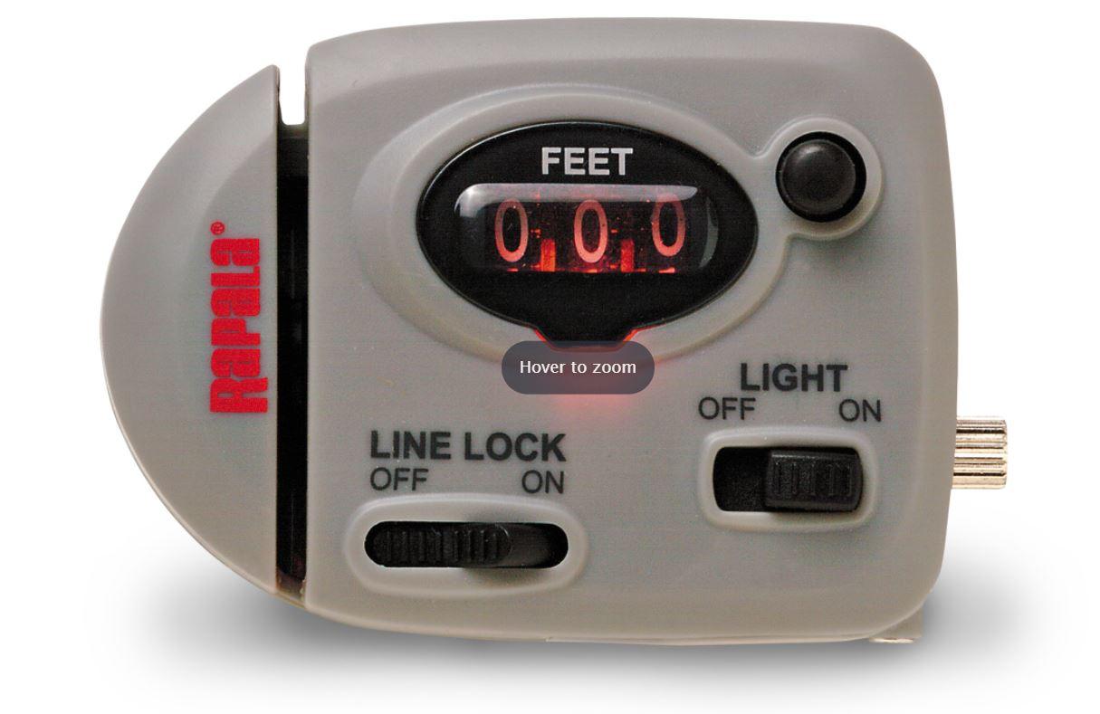 Rapala RLLC Lighted Fishing Line Counters – Precision Line Counter for Night Fishing & Trolling – Ideal for Bass, Walleye, and Deep Water Angling