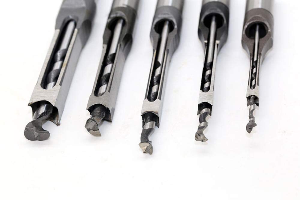 High-Speed Steel (HSS) Twist Drill Bit Set - 10mm Woodworking Drill Tools with Square Auger & Mortising Chisel - Perfect for DIY Projects, Carpentry, and Home Renovations