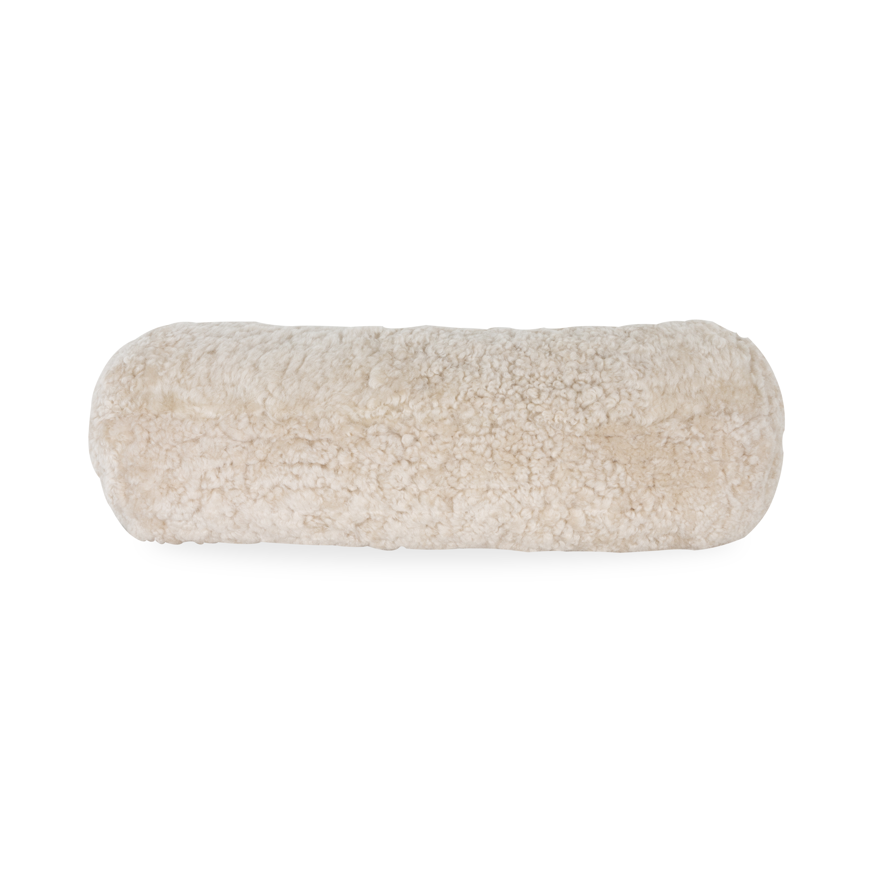 Premium Bolster Sheepskin Pillow - Soft & Supportive for Neck & Back - Perfect for Home, Office & Travel Use