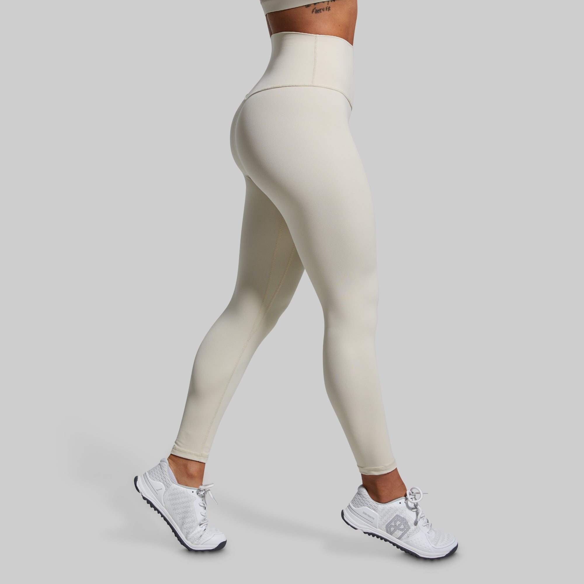 Premium High-Waisted Yoga Leggings for Women - Comfortable Workout Pants (Oatmeal) | Ideal for Yoga, Gym, Running & Everyday Wear
