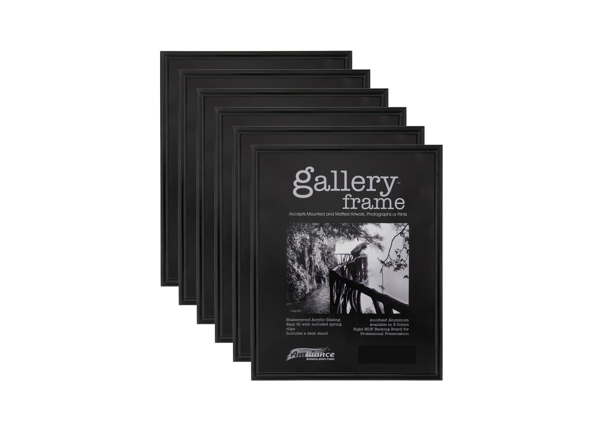 Professional Quality 18x24 Black Aluminum Picture Frames - 6 Pack for Photos, Artwork, Canvas & Wall Decor | Perfect for Home, Office & Gallery Display