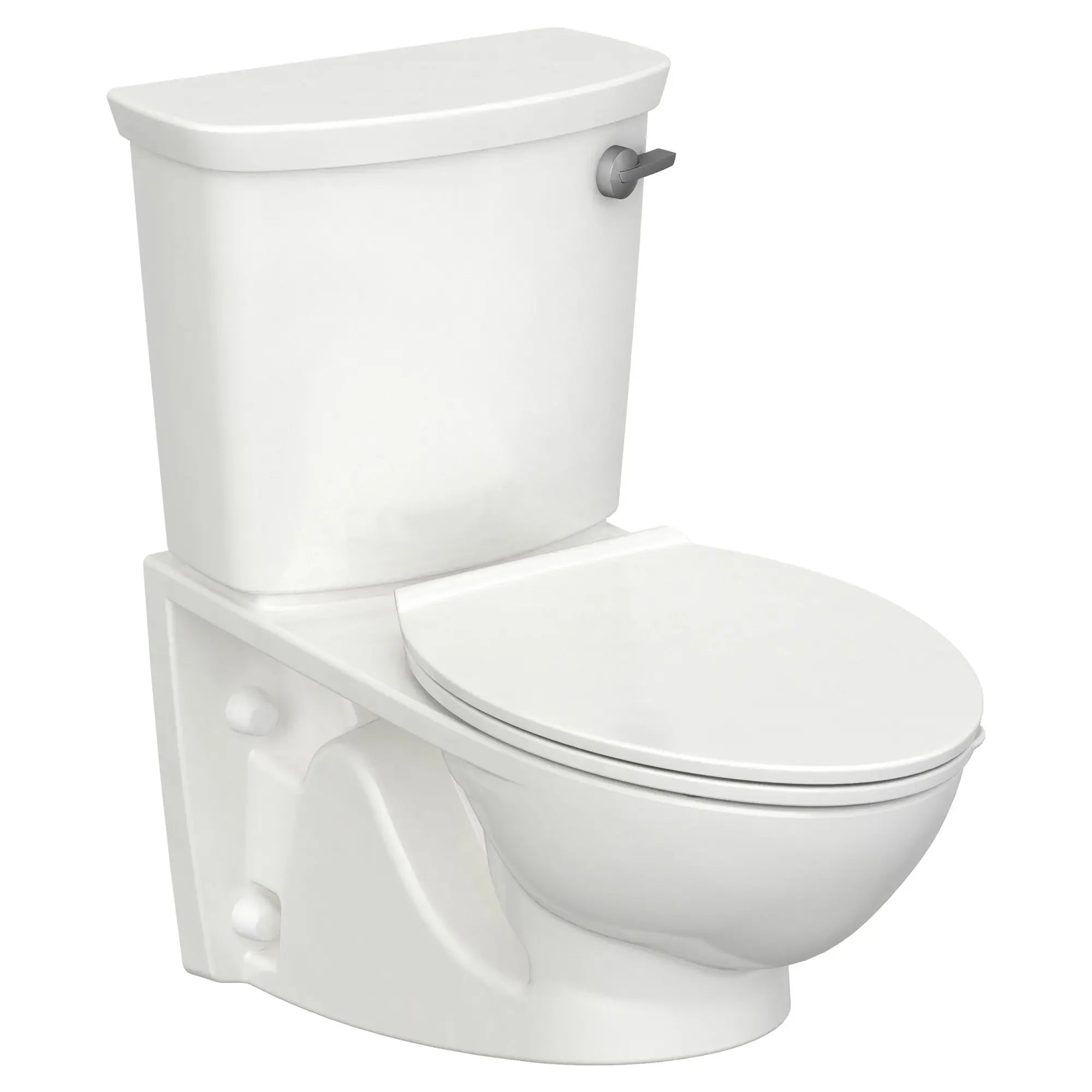 Glenwall® VorMax® 1.28 GPF/4.8 LPF Right-Hand Trip Lever Back Outlet Elongated Wall-Mounted Toilet with EverClean® Technology - Perfect for Small Bathrooms, Commercial Spaces, and Modern Home Renovations
