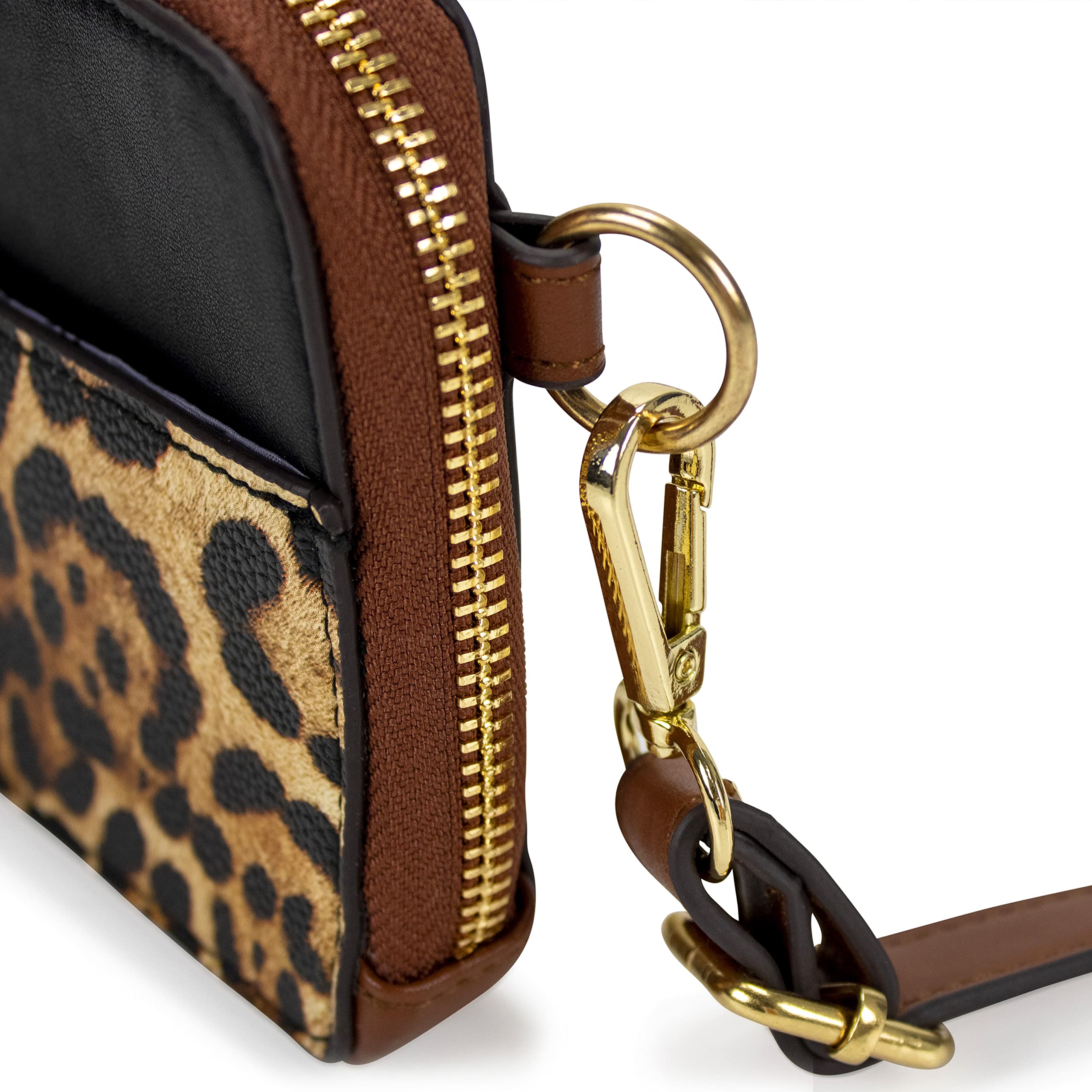 Badgley Mischka Leopard Print Weekender Tote Bag - Stylish Animal Print Carry-On Travel Bag for Women, Perfect for Weekend Getaways & Airplane Travel