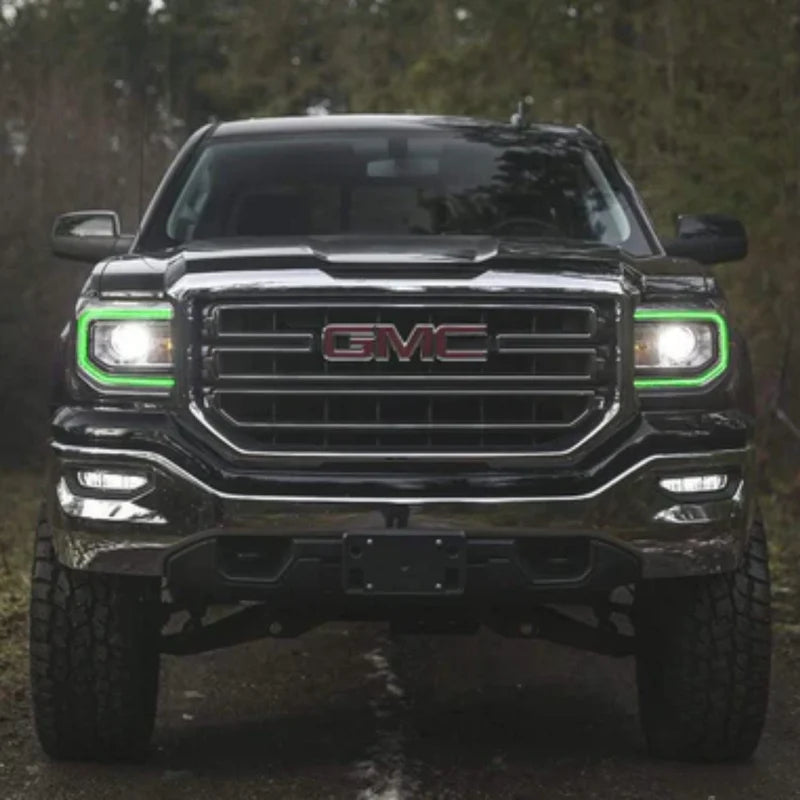 GMC Sierra Multicolor DRL Boards for 2016-2018 Models - Upgrade Your Truck's Lighting for Night Driving & Off-Road Adventures