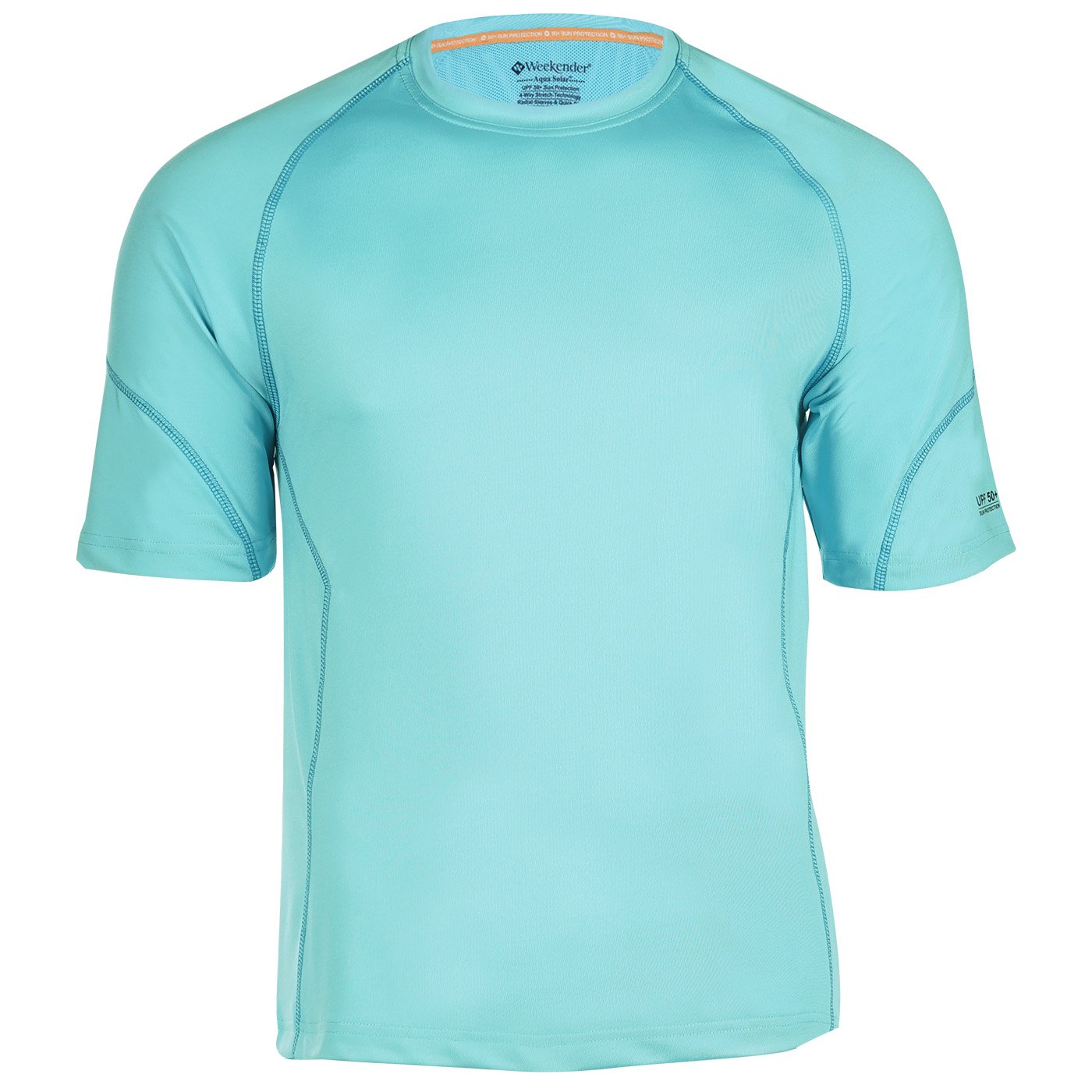 Men's Aqua Solar Rashguard Swim Shirt - UPF 50+ Sun Protection, Quick Dry, Long Sleeve for Swimming, Surfing & Beach Activities