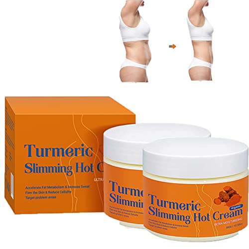 300g Extra Strength Turmeric Hot Cream for Body Sculpting & Cellulite Reduction - Natural Slimming & Weight Loss Massage Cream for Tummy, Thighs & Full Body - Women & Men (600g) - Perfect for Post-Workout Recovery & Spa-Like Home Treatments