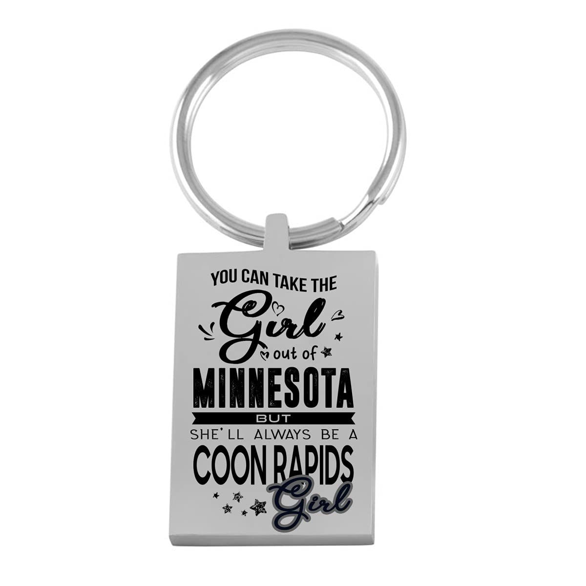 Minnesota Pride Keychain - Funny Coon Rapids Girl Gift for Women & Men - Best Birthday Key Rings for Travel, Office & Daily Use