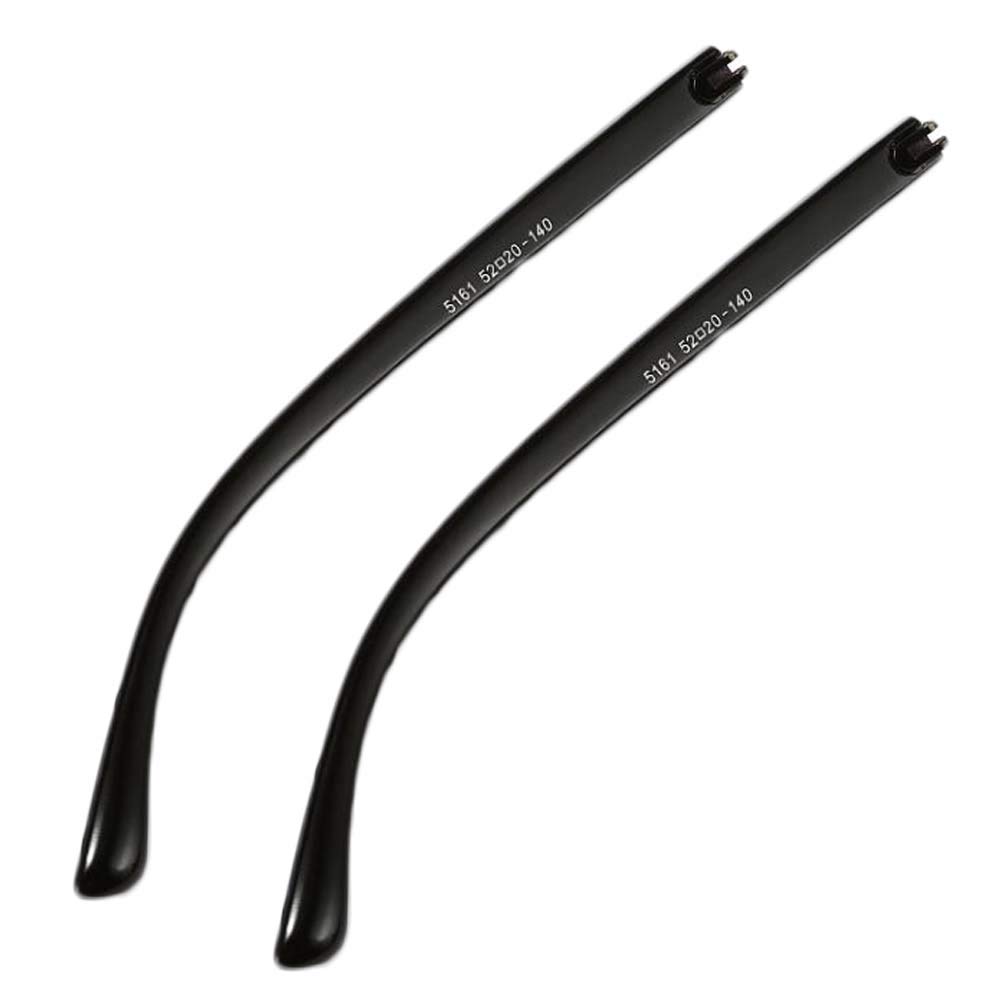 1 Pair Black Plastic Replacement Temple Arms for Eyeglasses - Durable Eyeglass Frame Repair Parts for Men & Women - Perfect for Everyday Wear, Reading, and Computer Use