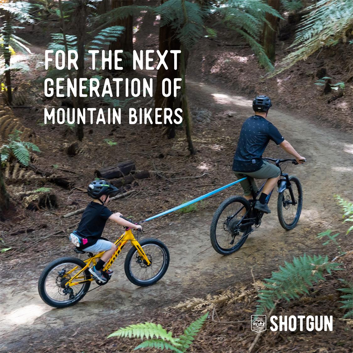 Kids MTB Tow Rope & Hip Pack Combo - Secure Bike Towing System for Children - Perfect for Mountain Biking, Trail Rides & Family Cycling Adventures