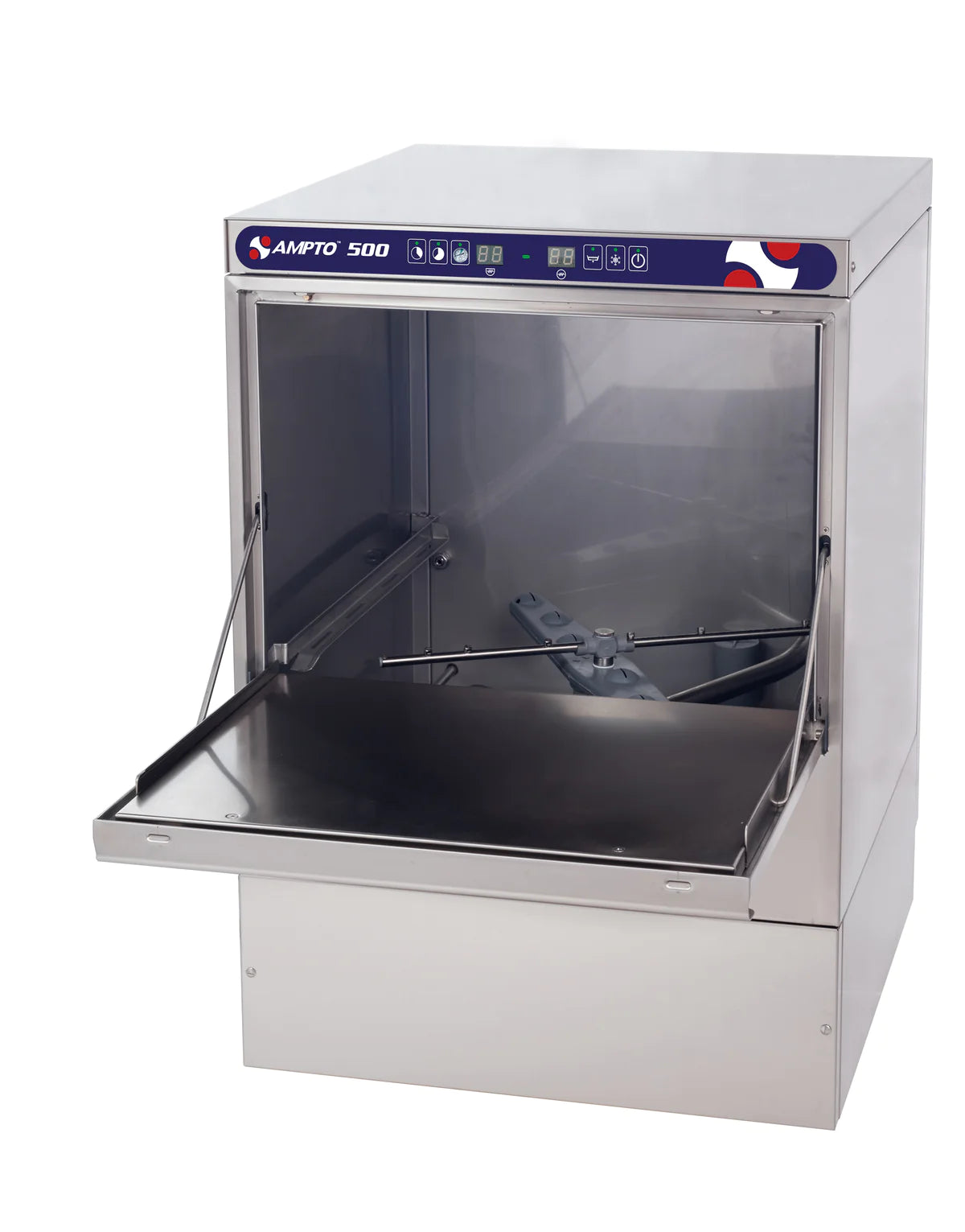 AMDTO Undercounter Dishwasher - Front Load Door Type, 23 5/8 Inch Width, 20/30/60 Racks per Hour Capacity, High Temperature Sanitizing for Restaurants, Cafes & Commercial Kitchens