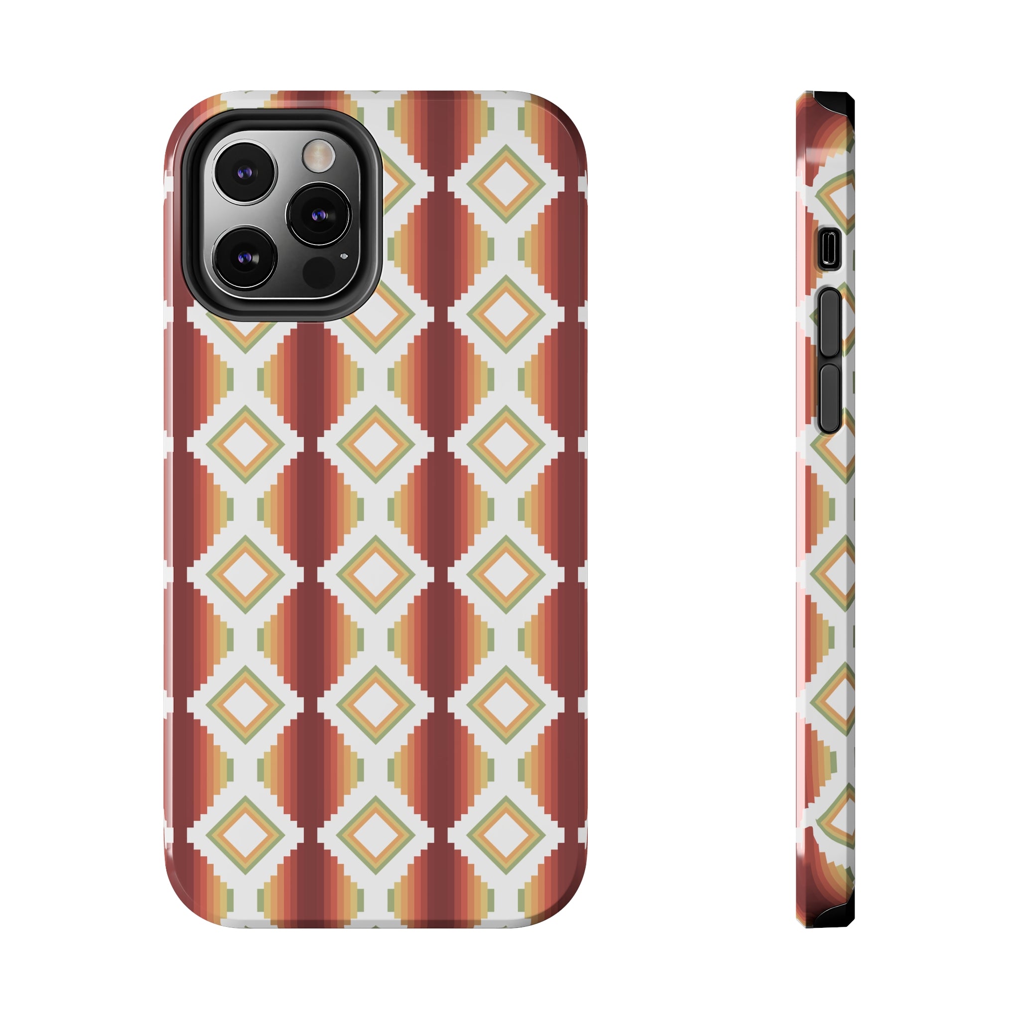 Durable Southwestern Rio Boho Hard Phone Case for iPhone & Samsung - Stylish Protection for Travel & Outdoor Adventures