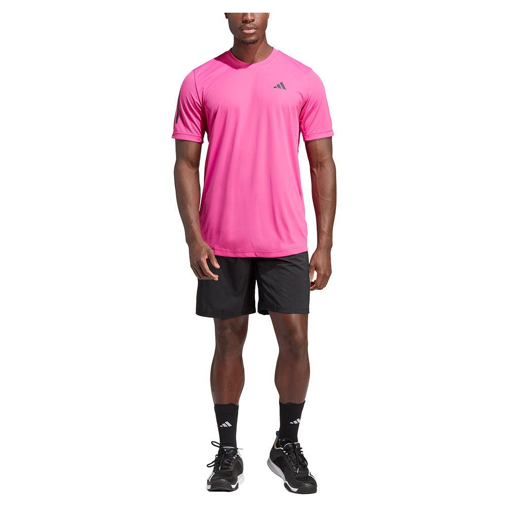 Men's 7 Inch Tennis Shorts with 3 Stripes - Black Athletic Shorts for Running, Gym & Casual Wear